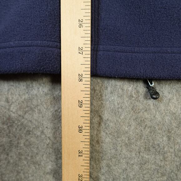 Patagonia Jacket Mens Large Micro Synchilla Full Zip Fleece Knit Blue - Picture 8 of 9